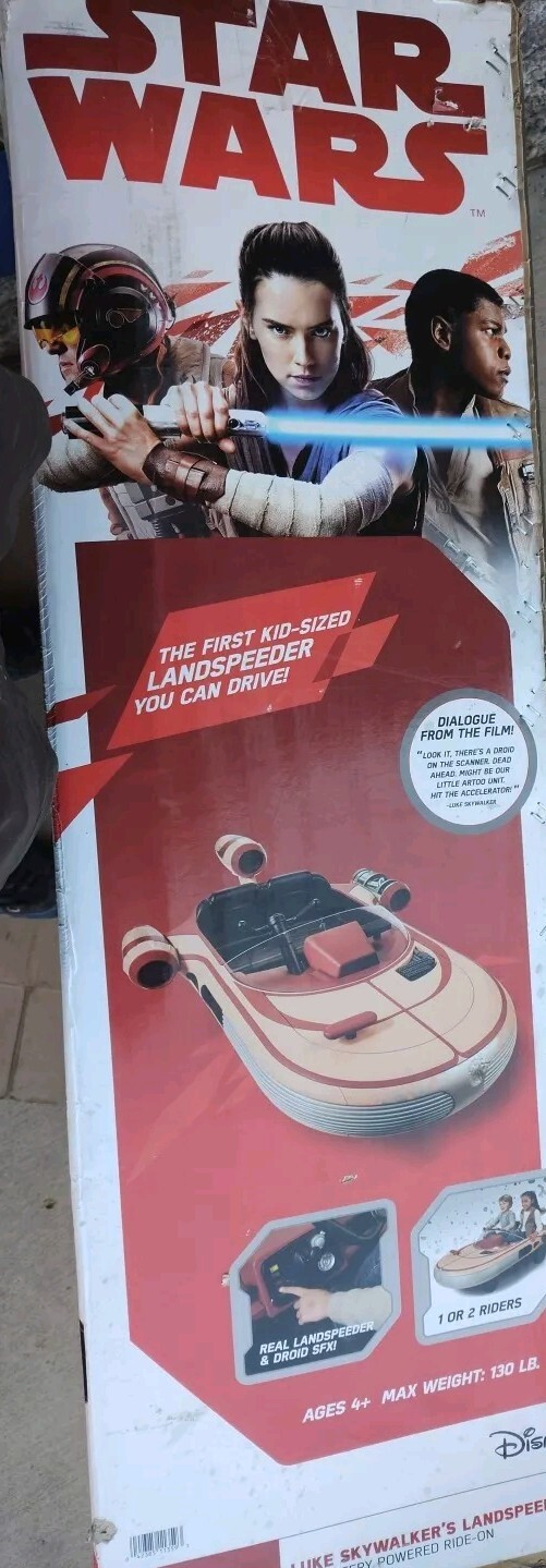 Star Wars Luke Skywalkers Landspeeder Tatooine 12v Radio Flyer New Sealed