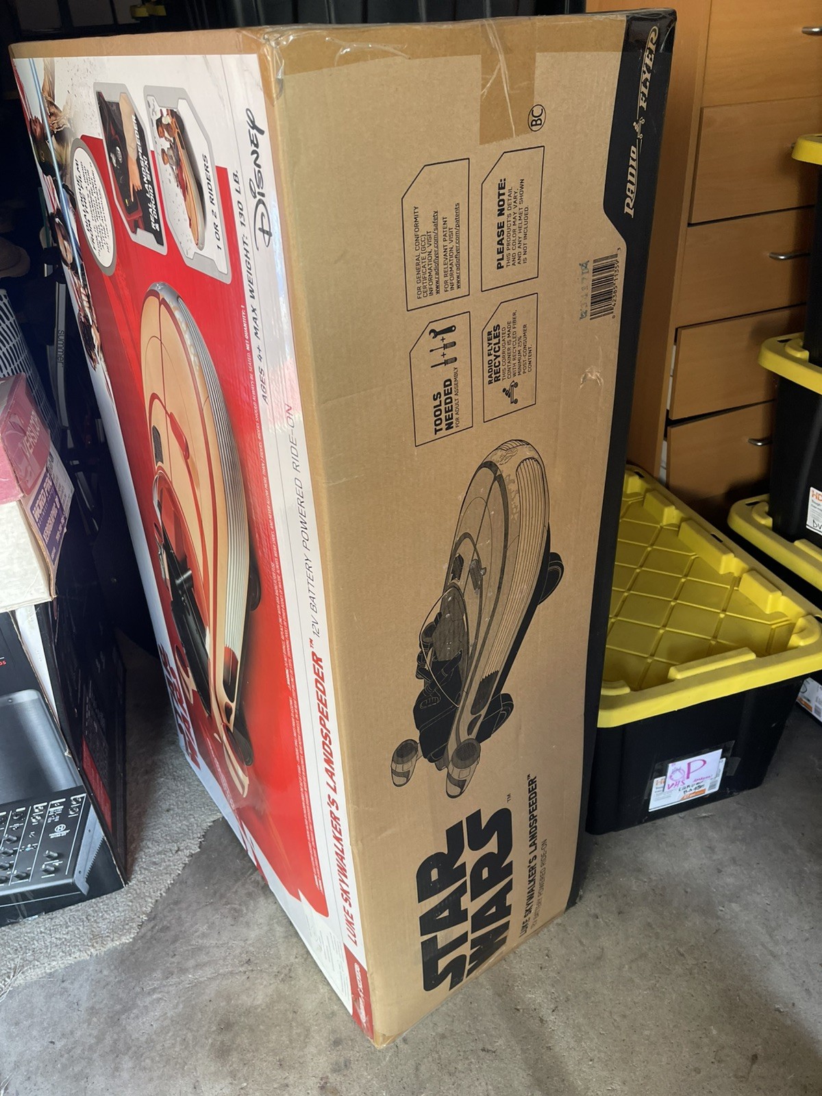 Star Wars Luke Skywalkers Landspeeder Tatooine 12v Radio Flyer New Sealed