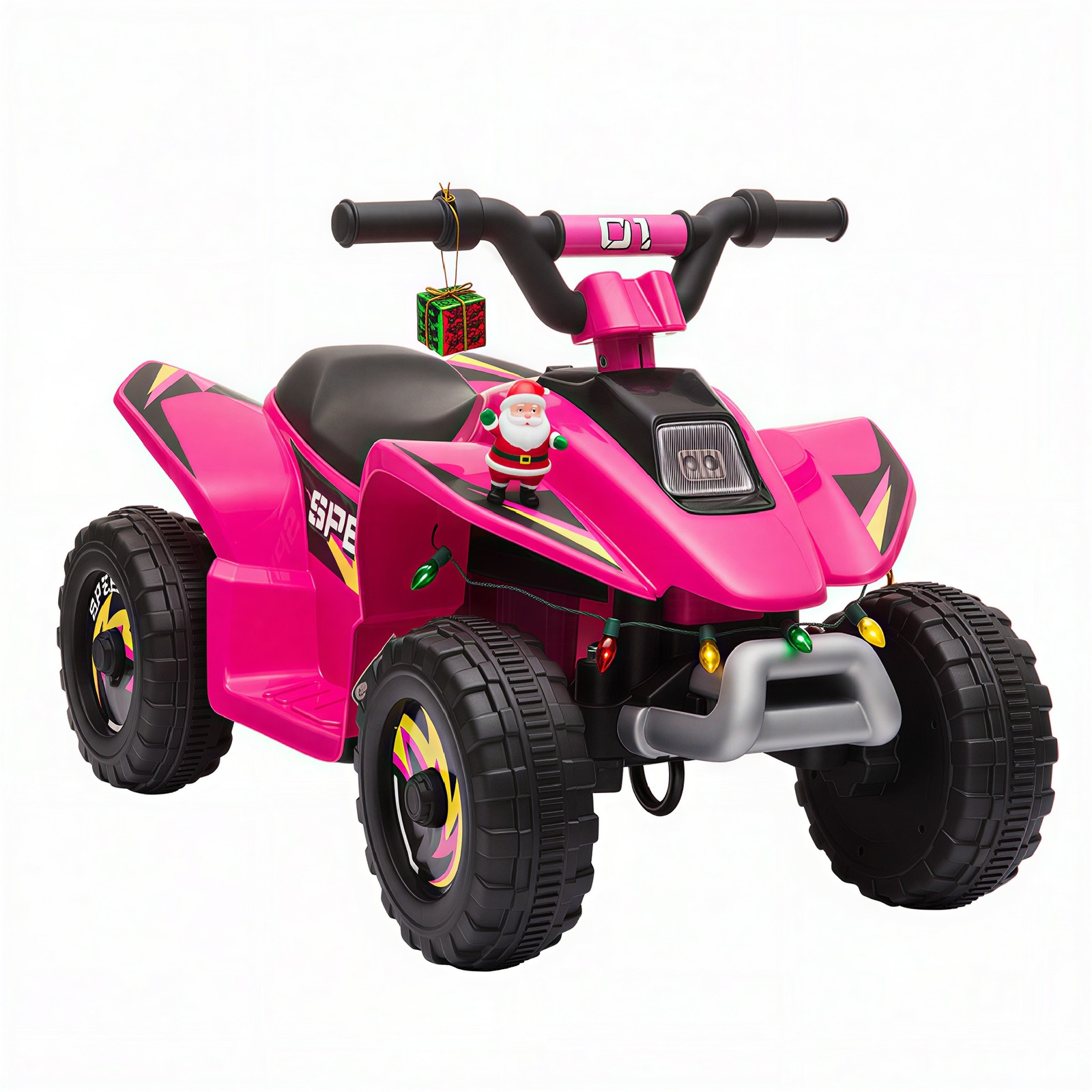 6V Kids Electric Ride on Car with Big Wheels 18-36 Months Old Pink