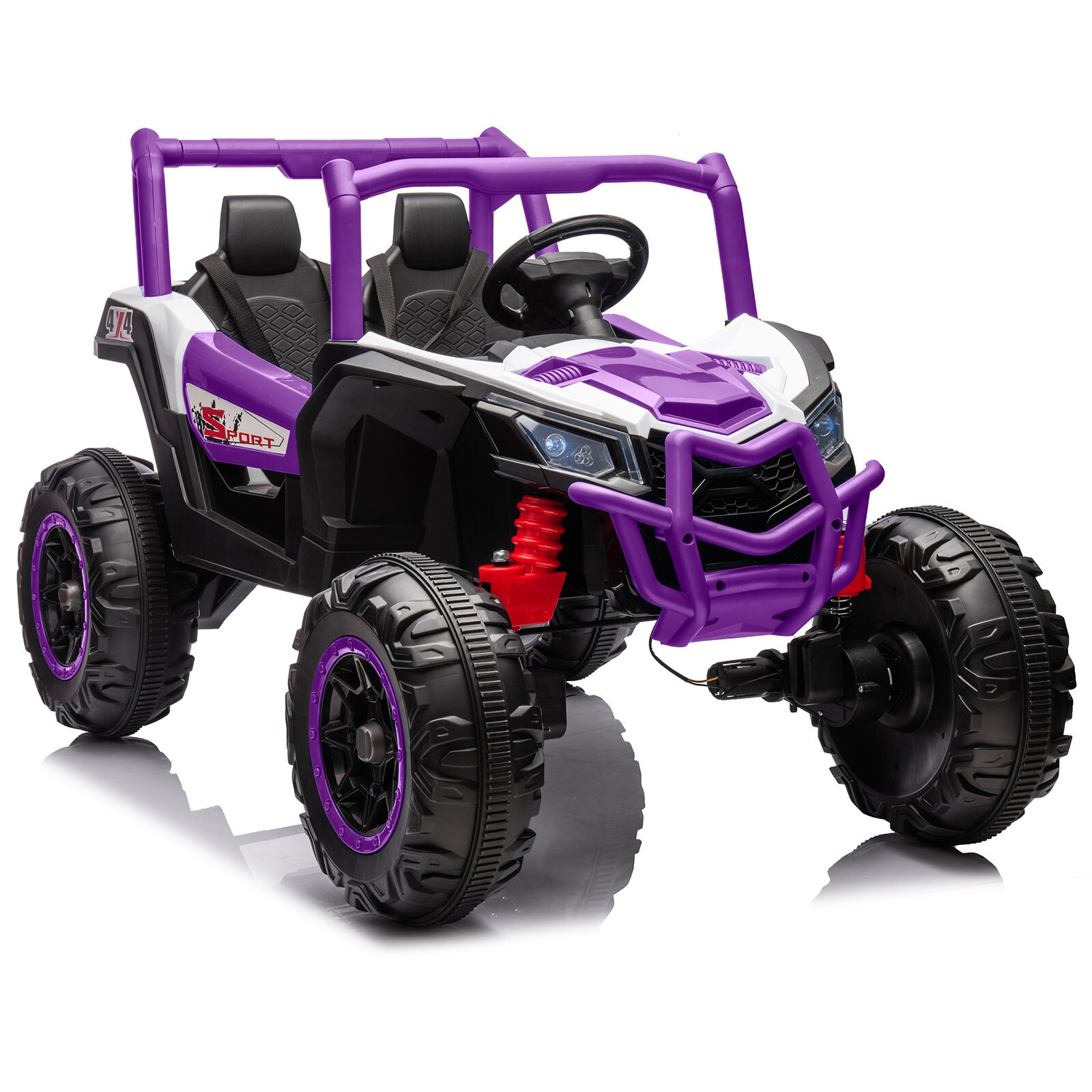 Ride On UTV Cars 2 Seater,24V 4WD Off-Road Electric Vehicles With Remote Control