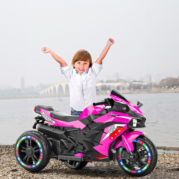 2025 Kids Ride On Dirt Bike 12V Electric Motorcycle 3 Wheels Light Music Xmas
