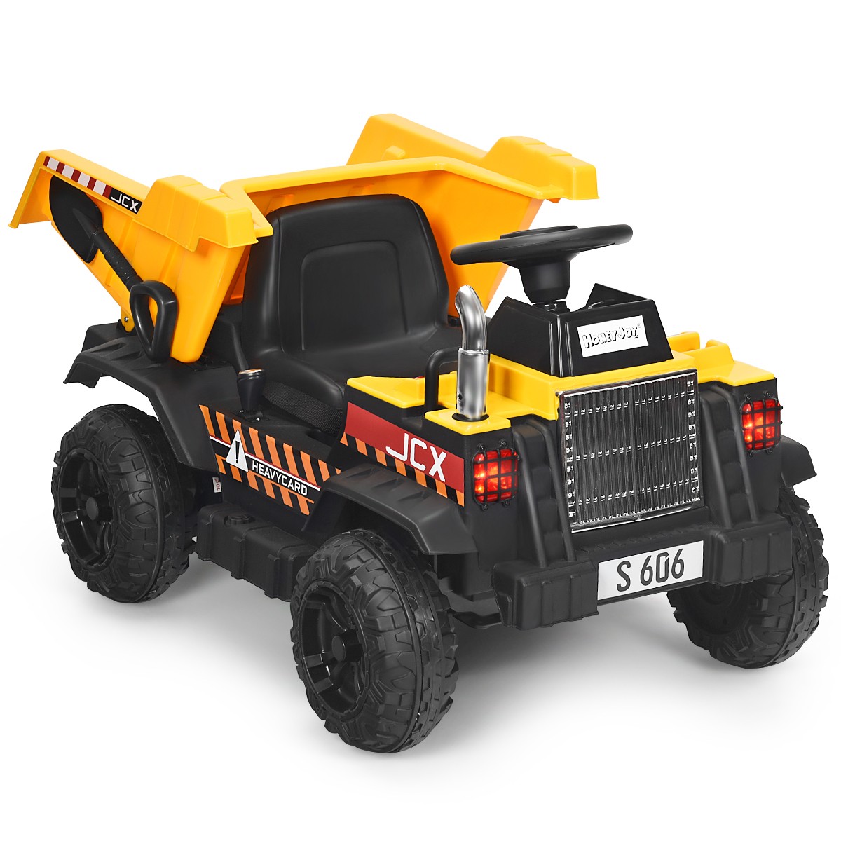 12V Kids Ride On Dump Truck RC Construction Battery Tractor w/ Electric Bucket