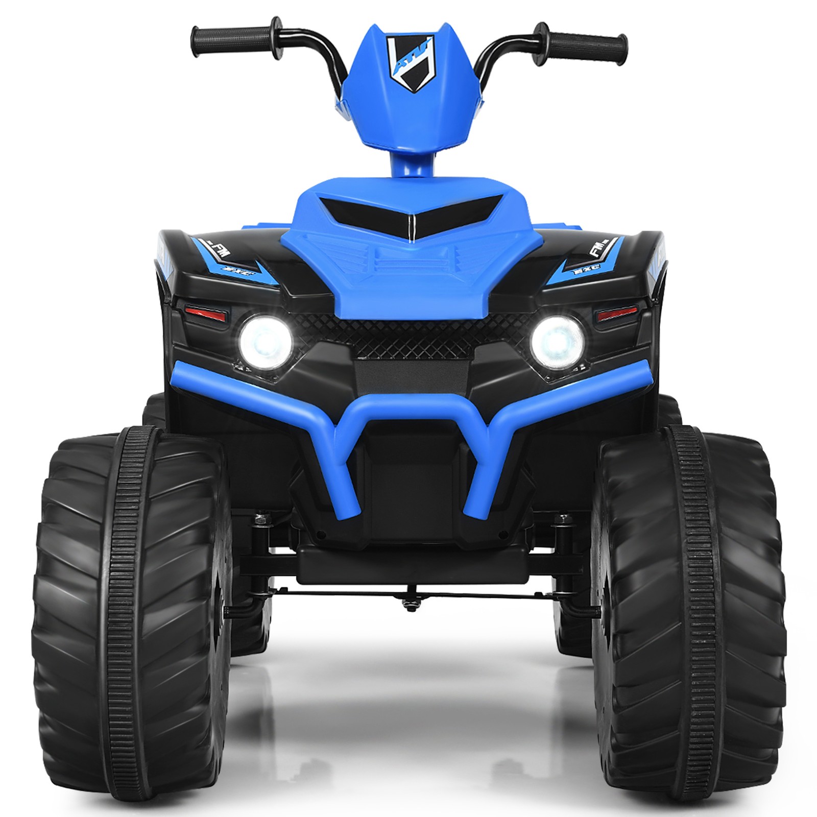 12V Electric Kids Ride On Car ATV 4-Wheeler Quad w/ Music LED Light Navy