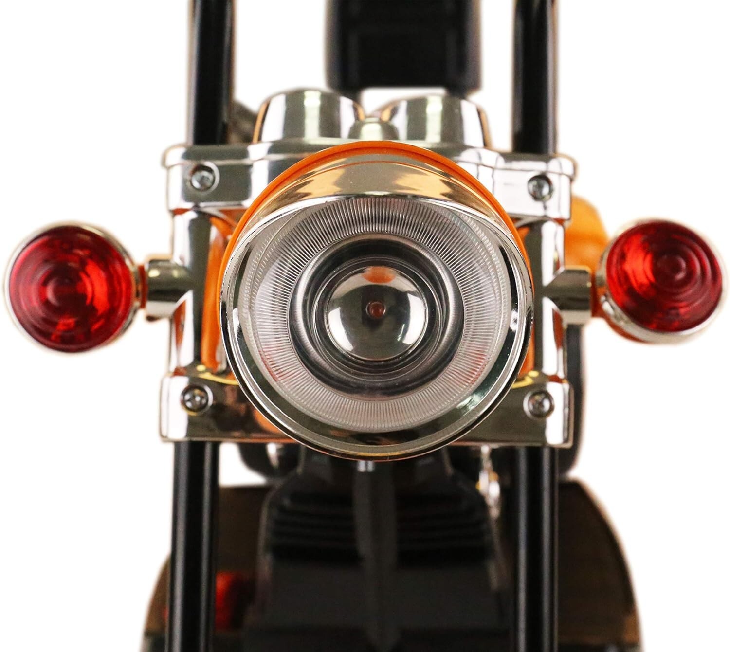 Electric Child Motorcycle Orange Harley Davidson 6V Battery Motor Ride On Toy