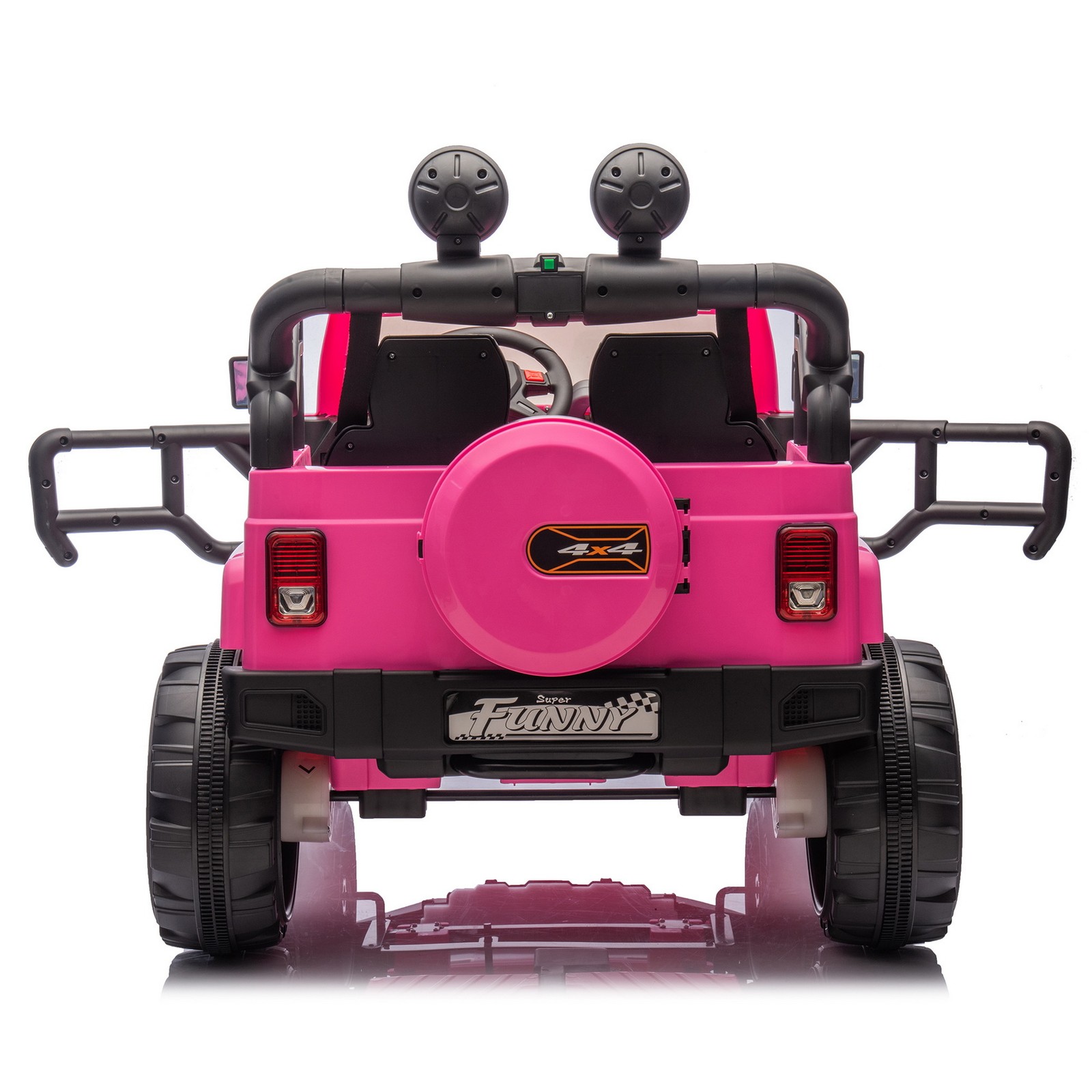 24V 2-Seater Off-Road Ride On Wrangler Jeep Toy Car Parent RC Control LED Music