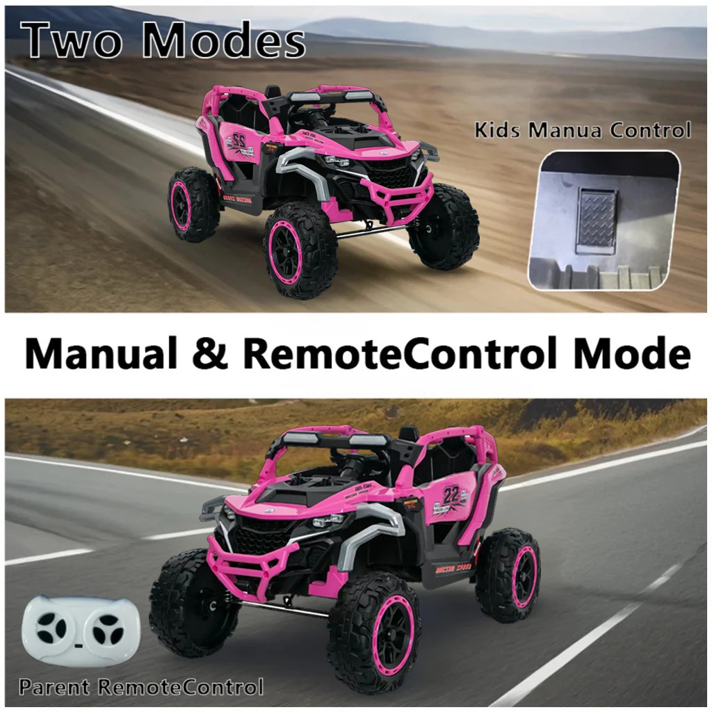 Kid Ride On Car Truck 2 Seater UTV 12V Battery Powered Electric Car with Remote