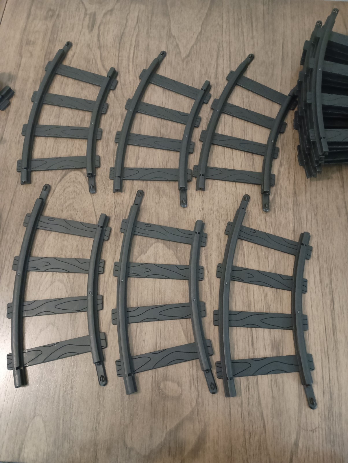 Kiddieland Disney Ride on Motorized Mickey Mouse Train TRACKS ONLY 26 Pc Black