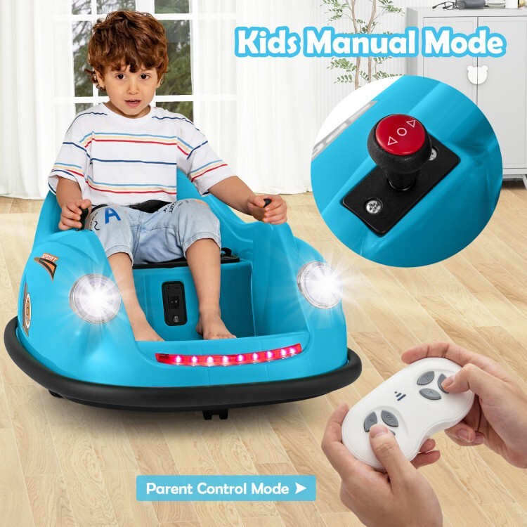 12V Battery Powered Kids Ride on Electric Bumper Car Gift Kids w/Remote Control