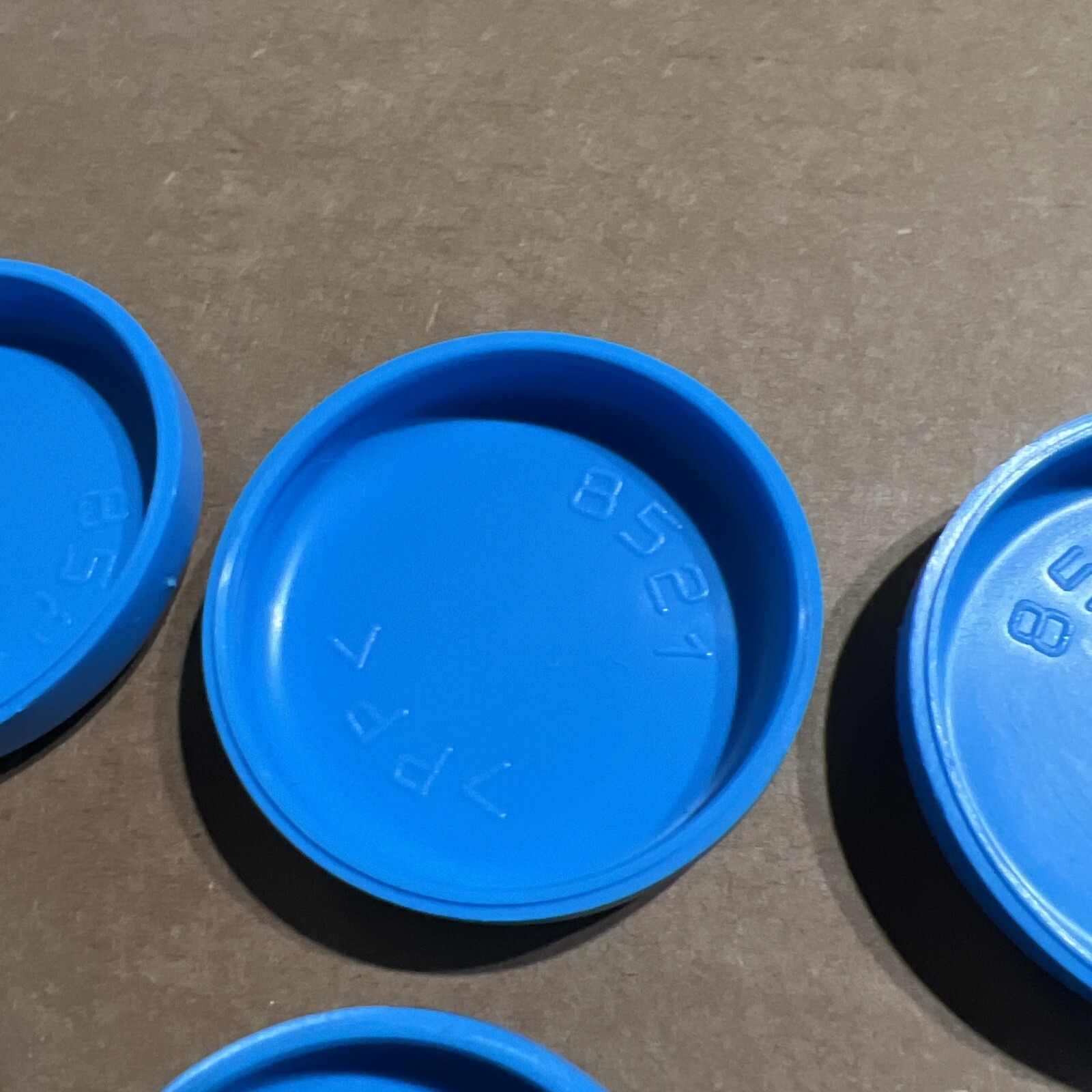 Peg Perego Thomas the Train Ride-On Replacement Part~BLUE WHEEL CAP COVERS (X6)