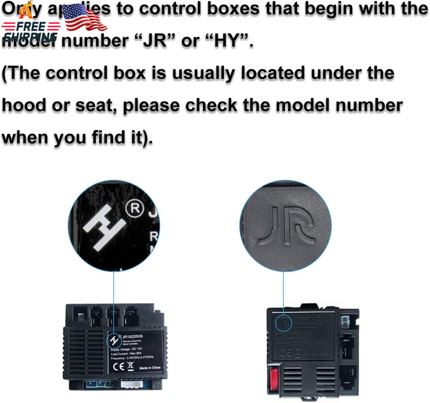FLHFULIHUA 2.4G Bluetooth Remote Control Remote for Ride on Car Controller Trans
