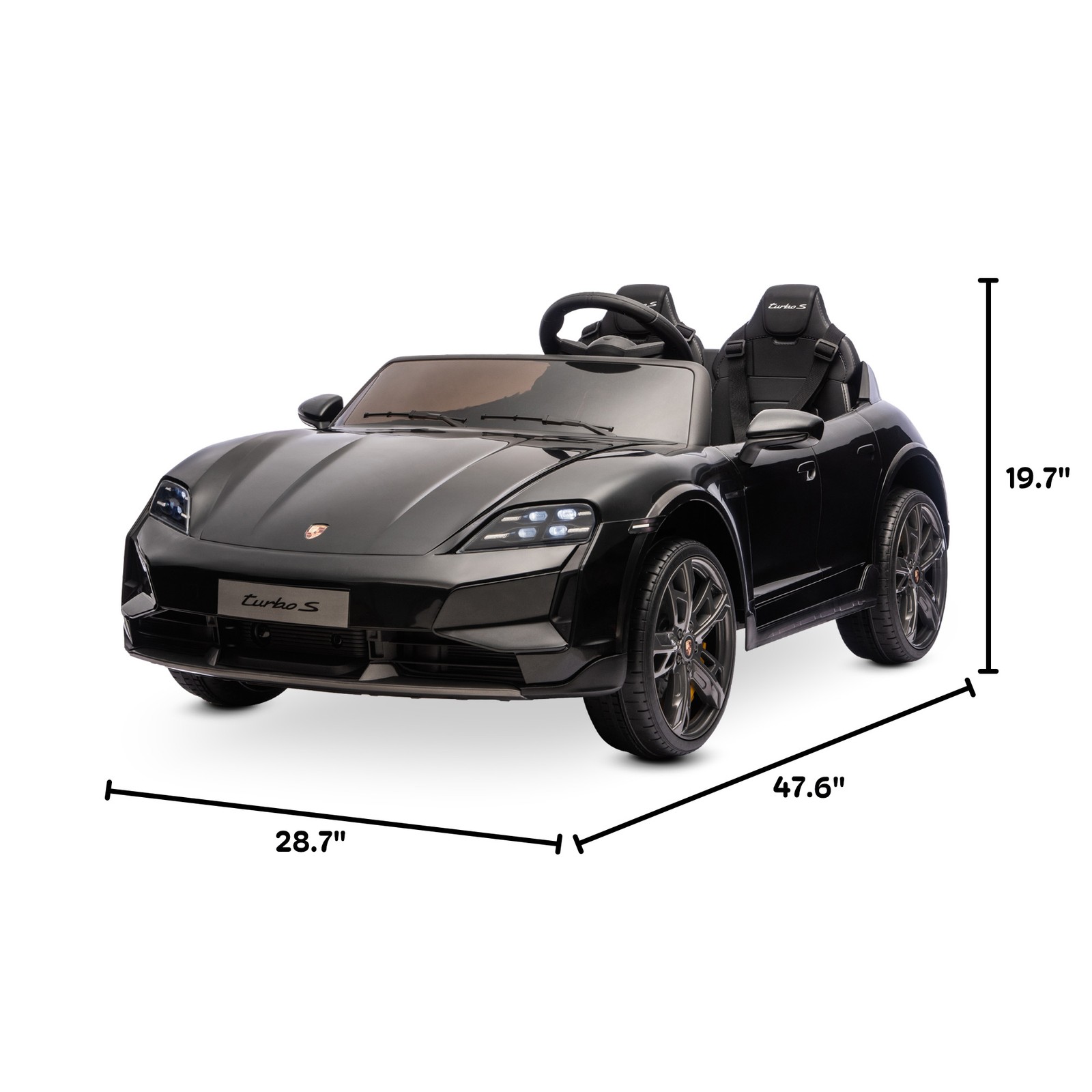 Kidzone Electric 2-Seater 12V/24V Ride On Car w/ Remote Control
