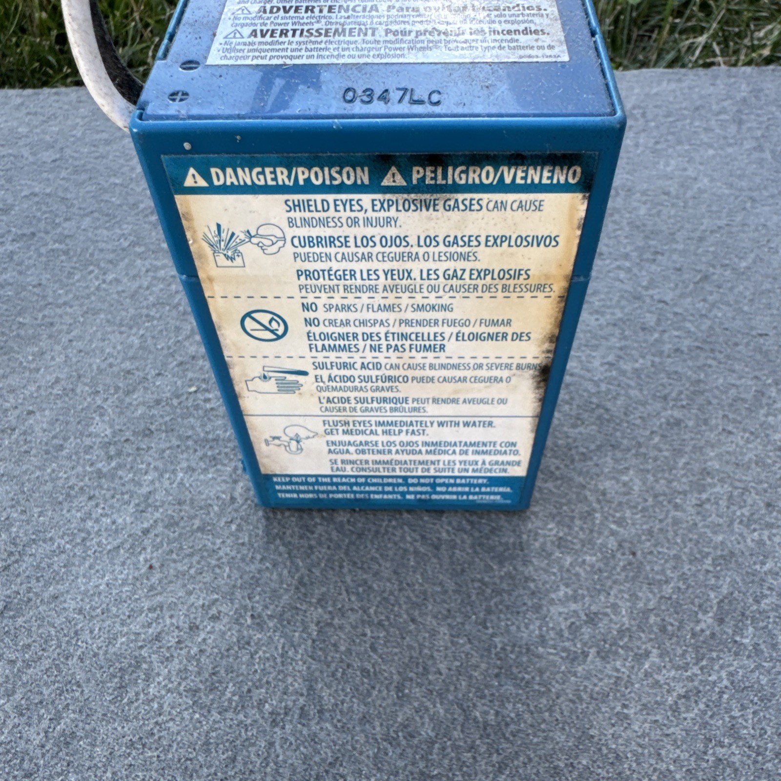 Power Wheels 6V Battery Model 00801-1457