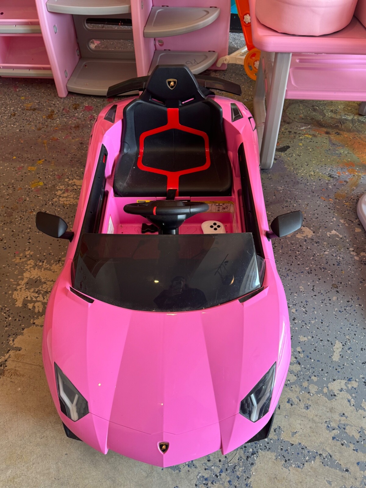 Pink Liscensed 12V Lamborghini Aventador Kids Car. Lightly Used, Battery Powered