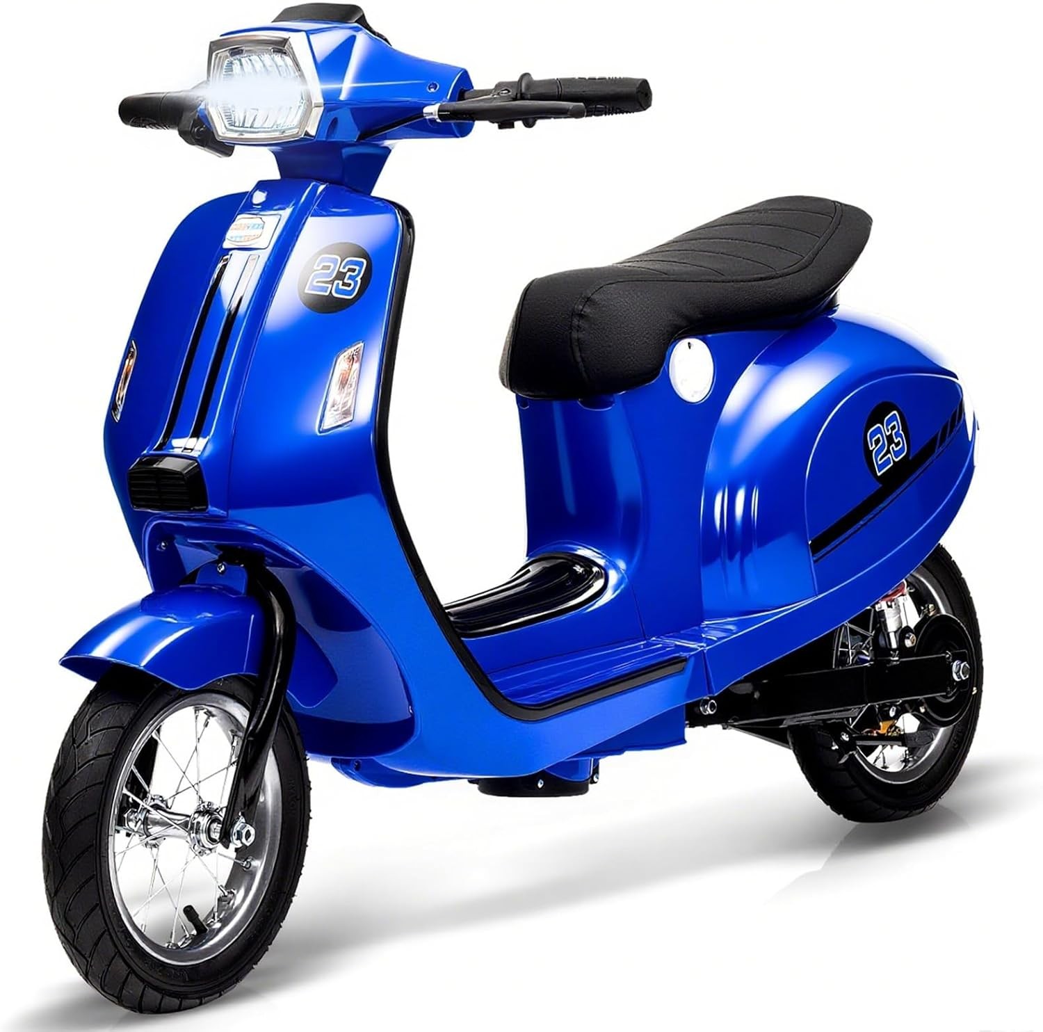 24V Electric Moped Scooter for Kids Ages 8-14,Motorcycle Toys for Kids with LED