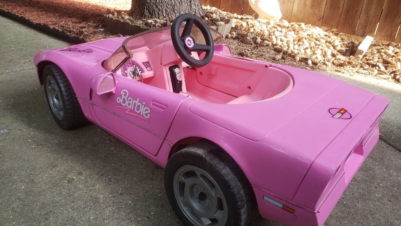 Barbie Corvette 1990 Vintage Power Wheels Pink Original SHIPPED