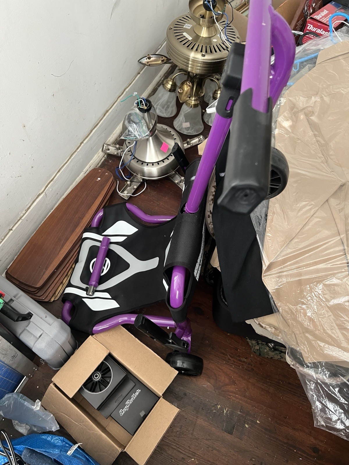 Adjustable Drifter X Ride-On Toy for Kids 4-12, Supports Up to 154 lbs in Purple