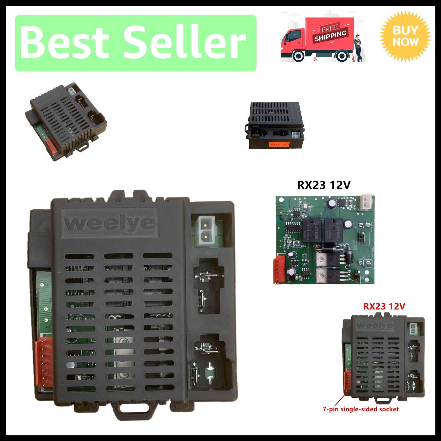 Essential 12V Control Box for Kids’ Electric Ride-On Cars – Easy to Install