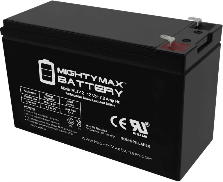 Kids Ride On Car 12V Replacement Battery 7 Amp Hr. for Electric Power Wheels