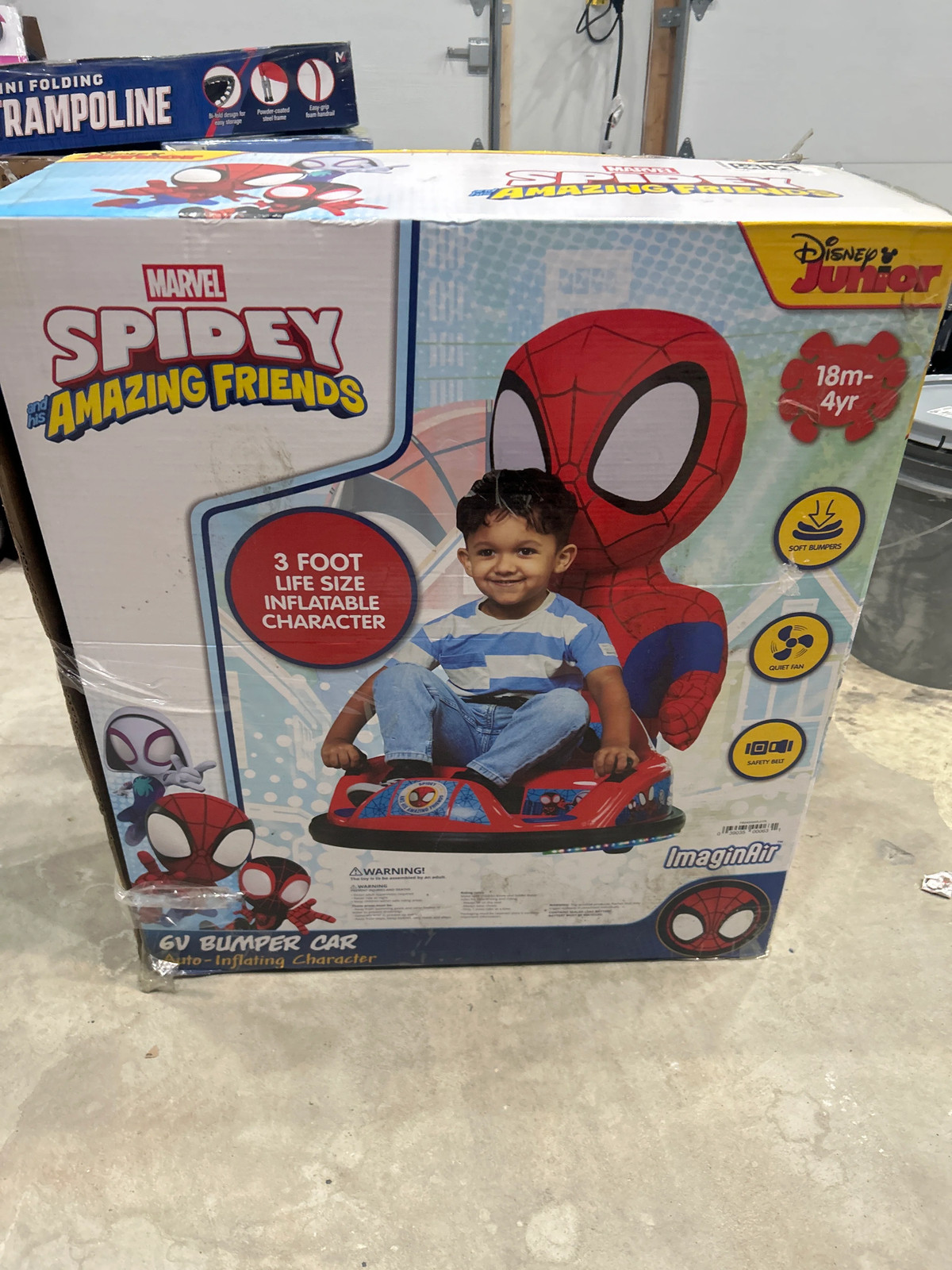 Marvel Spidey & amazing friends bumper car ￼