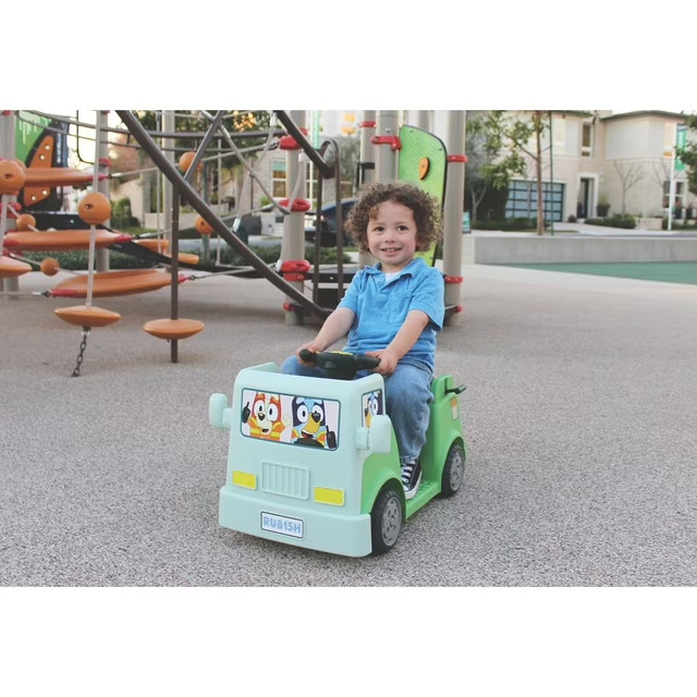 Bluey 6V Garbage Truck Ride-On Free Shipping