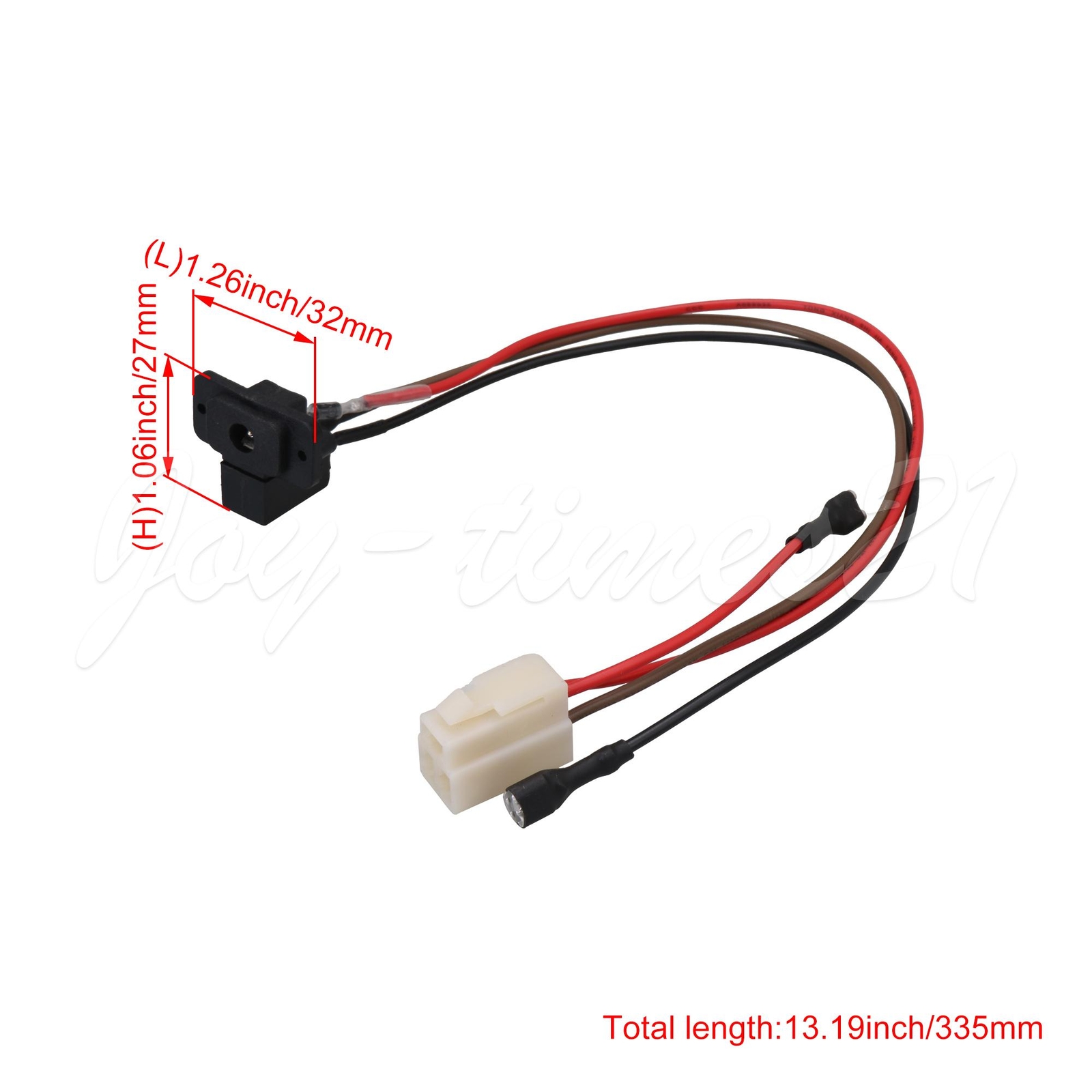 Electric Vehicle Charging Port 3 Pin Charging Interface Socket Cable 33.5cm
