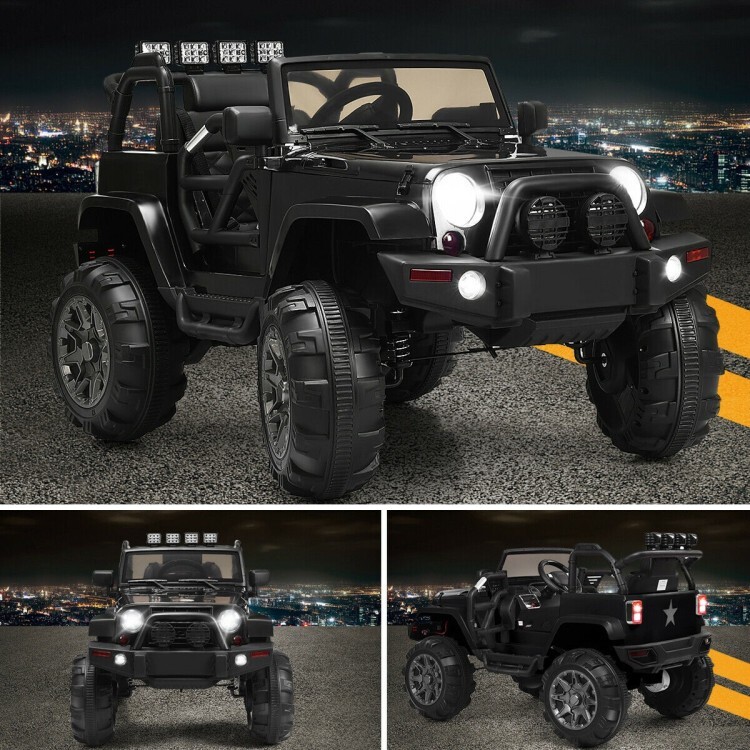 12V Battery Electric Kids Ride On Truck With Portable Handle & Remote Control