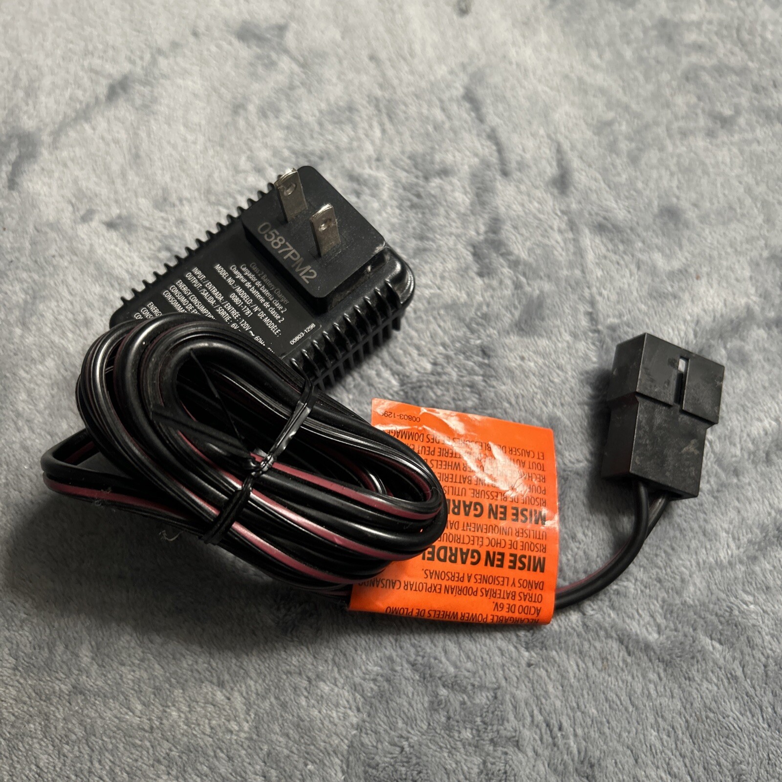 NEW Fisher Price Power Wheels 00803-1295 6V Class 2 Battery Charger OEM Genuine