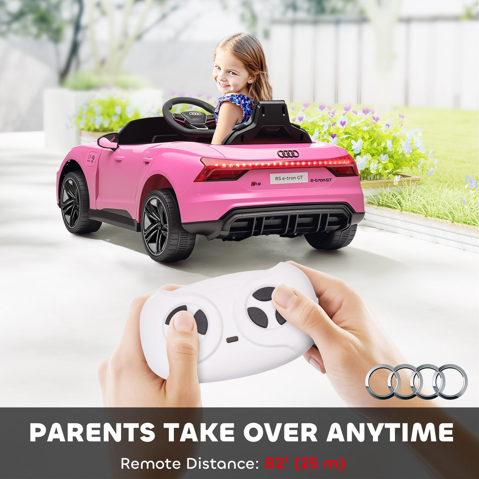 12V Kids Electric Ride On Car, Licensed Audi RS e-tron GT