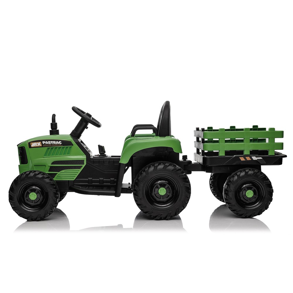 24V 400W Electric Ride on Tractor with Trailer Remote Control for Kids speedadju