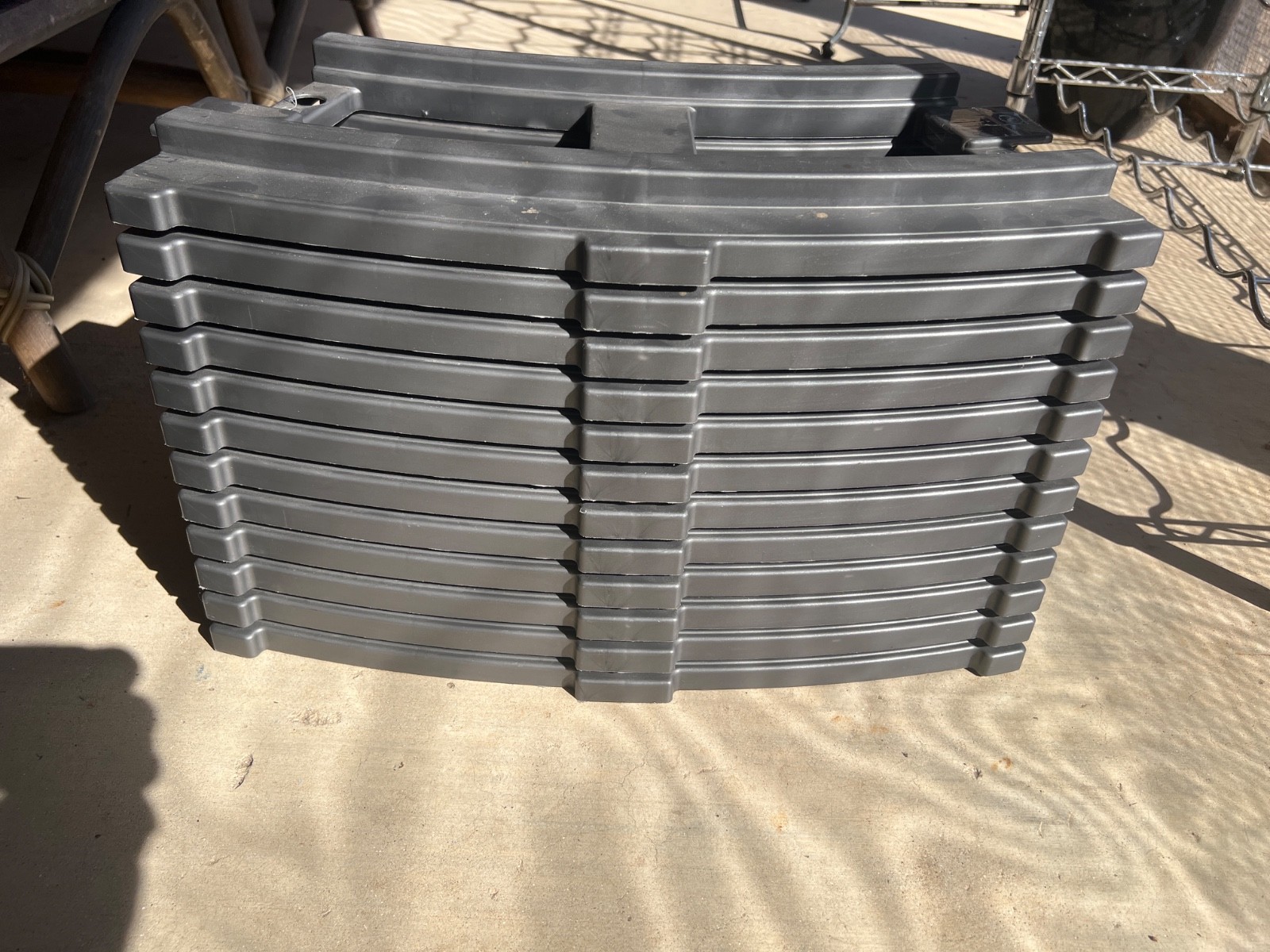 Peg Perego Train Track Set (12) numbered Curved Sections – Thomas, Santa Fe