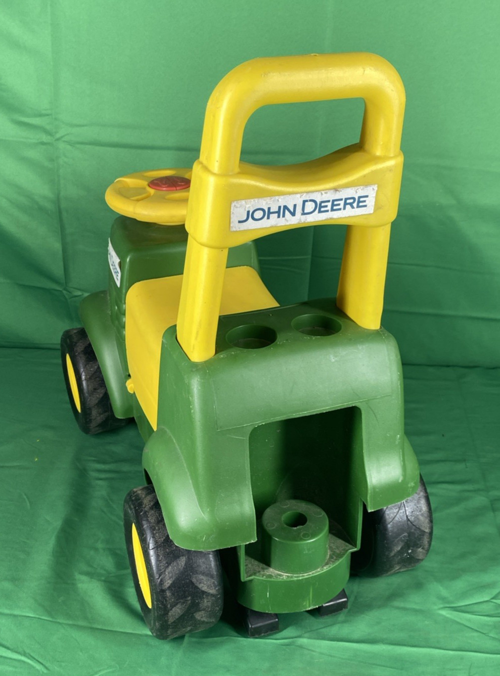 John Deere Kids Ride-On Tractor Push Wheel 3 in 1 Children Riding Toy w Sounds
