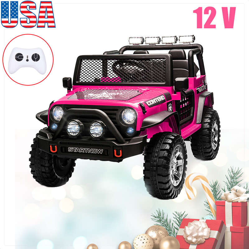 12V Electric Battery Kids Ride On Car Toy Jeep 2 Seater w/ Remote Control + MP3