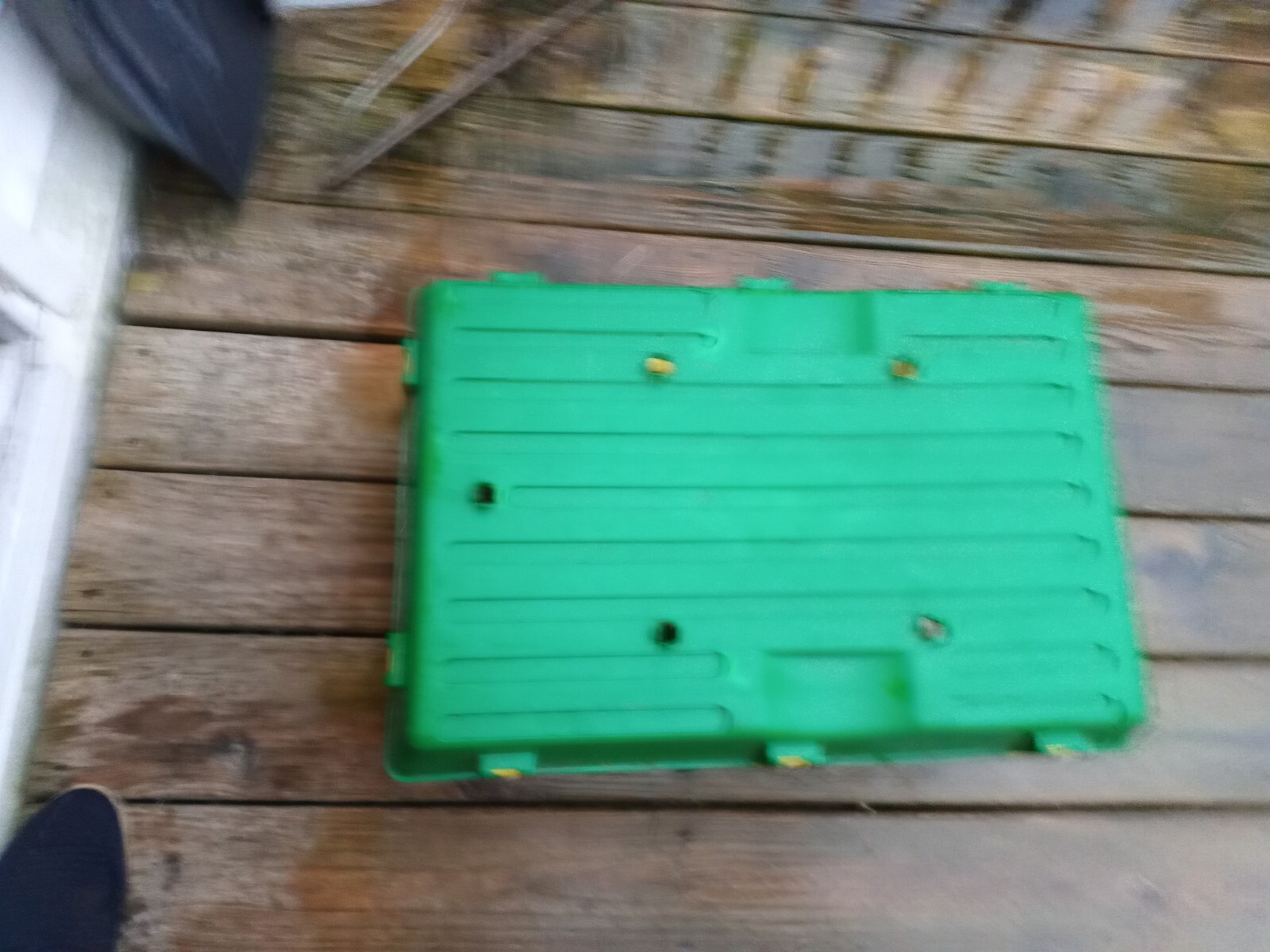 Peg Perego John Deere Tractor Trailer Cargo Box Only Replacement Yellow /Green