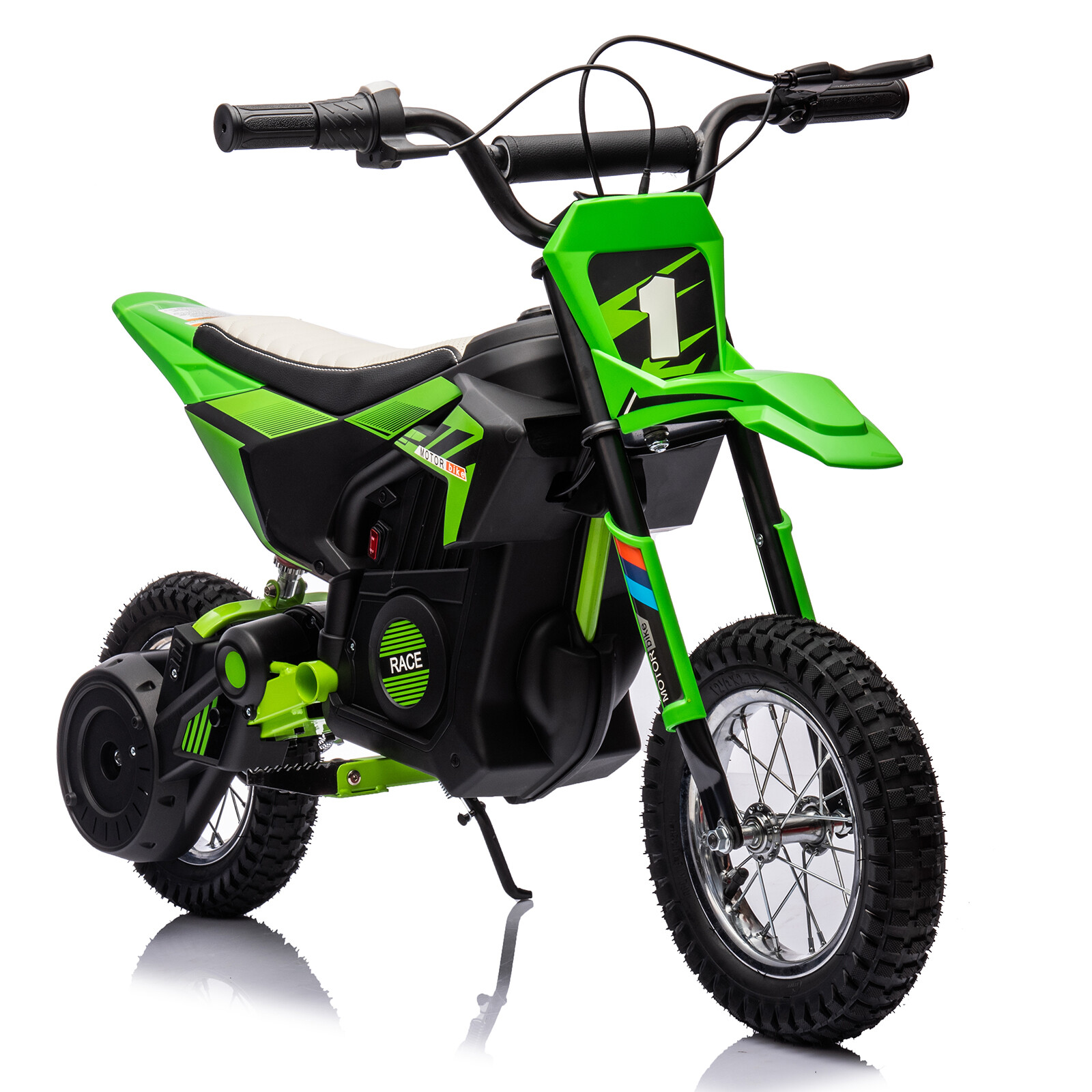 24V Kids Ride on Motorcycle Electric Battery-Power Off-Road Dirt Bike 250W Motor