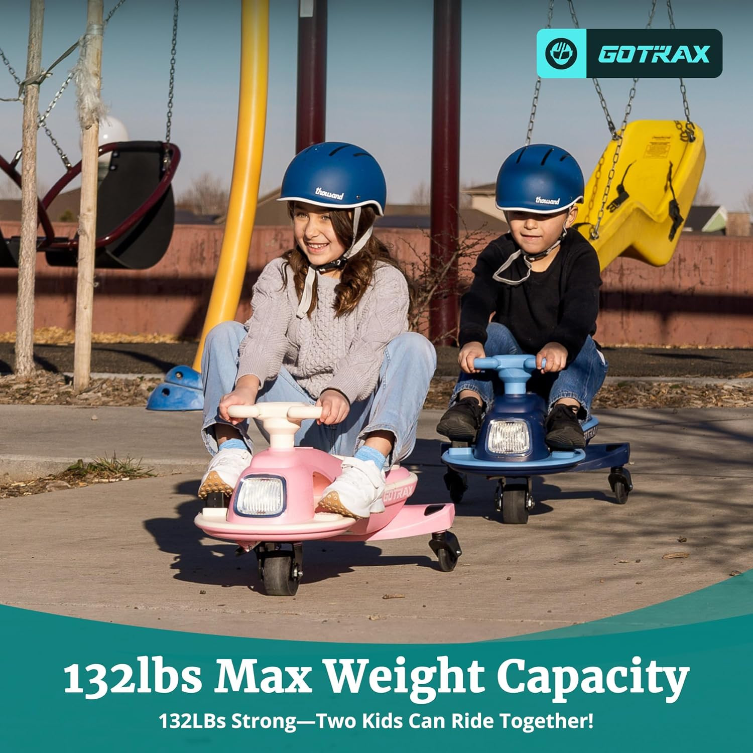 Gotrax WG1 Electric Wiggle Car for Kids, 12V Big Battery up to 120Min Playtime,