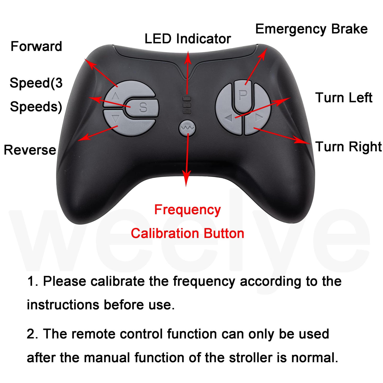 JR1839 Black Kids Powered Ride on car 2.4G Bluetooth Remote Control Accessori…