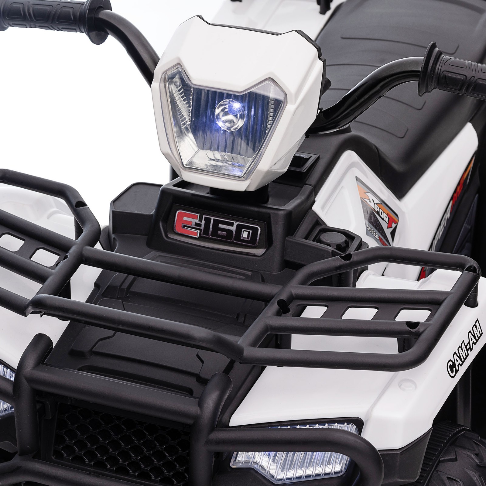 Aosom 12V Kids ATV w/ Forward Backward Function Music, Headlights, Pink