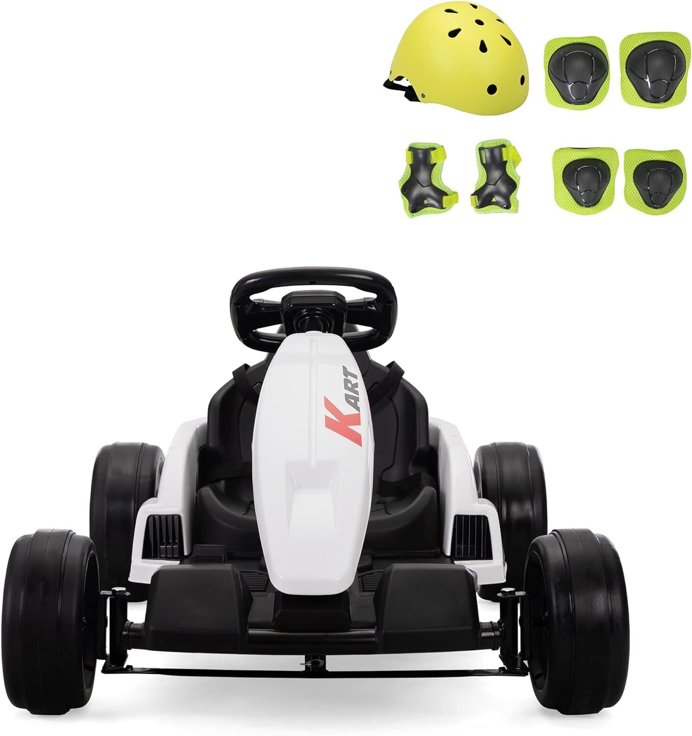 TOBBI 24V Kids Ride On Electric Drifting Go Kart Racing Car for Kids 4-16 Years