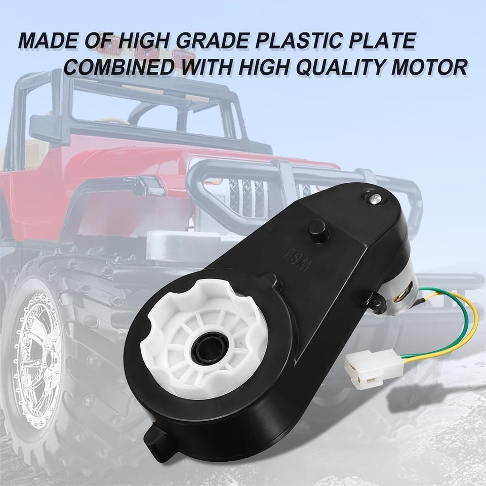 2Pcs 24V 40000RPM Kids Ride On Car Gearbox Motor Power Wheels Upgrade