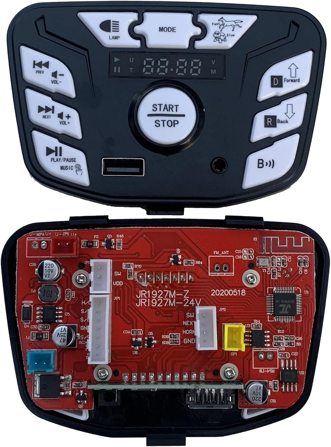 JR1927M-Z 24V Black Children’s Electric Vehicle Central Control, with Music Play