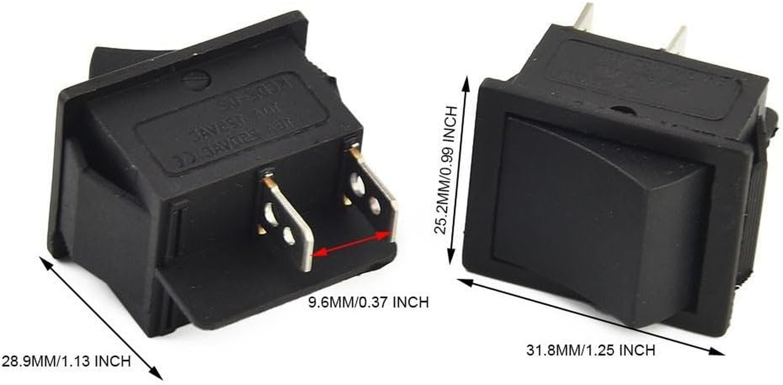 Treasurecave 2 Pack Rocker Foot Switch for Kids Ride on Car 12V 6V Electric Toy