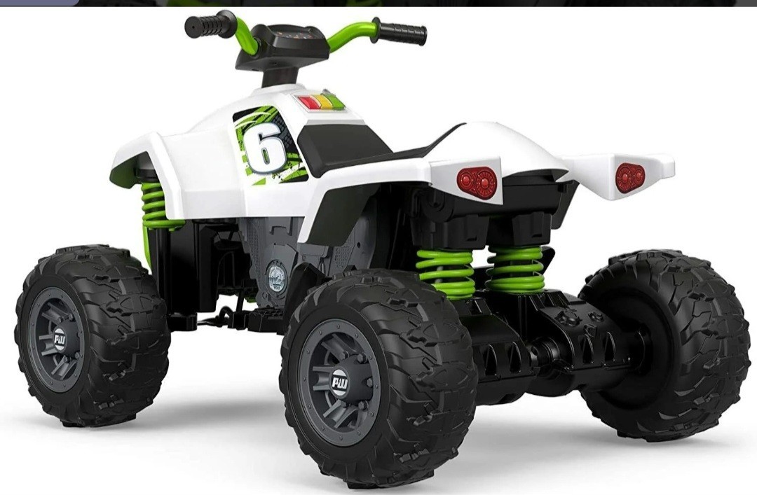 12 V Powerwheels Kids Electric Ride On Racing Atv Quad Bike Dft879665