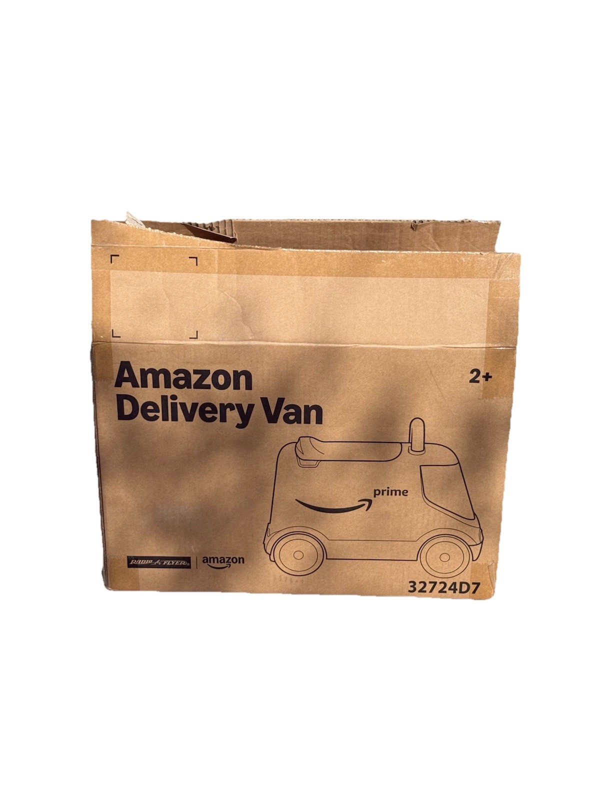 Amazon Delivery Van Ride on Toy for Kids, Blue Toddler Ride on Toy for Ages 2+
