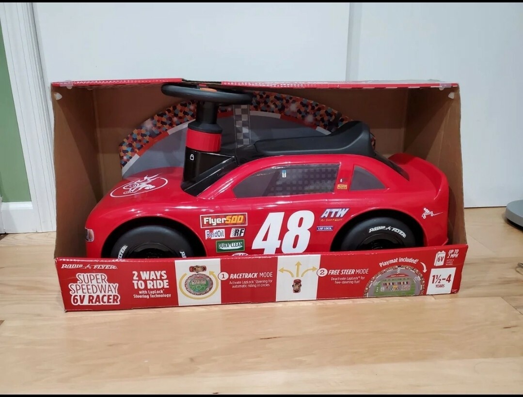 Radio Flyer 6v Racer Ride On Car for toddlers
