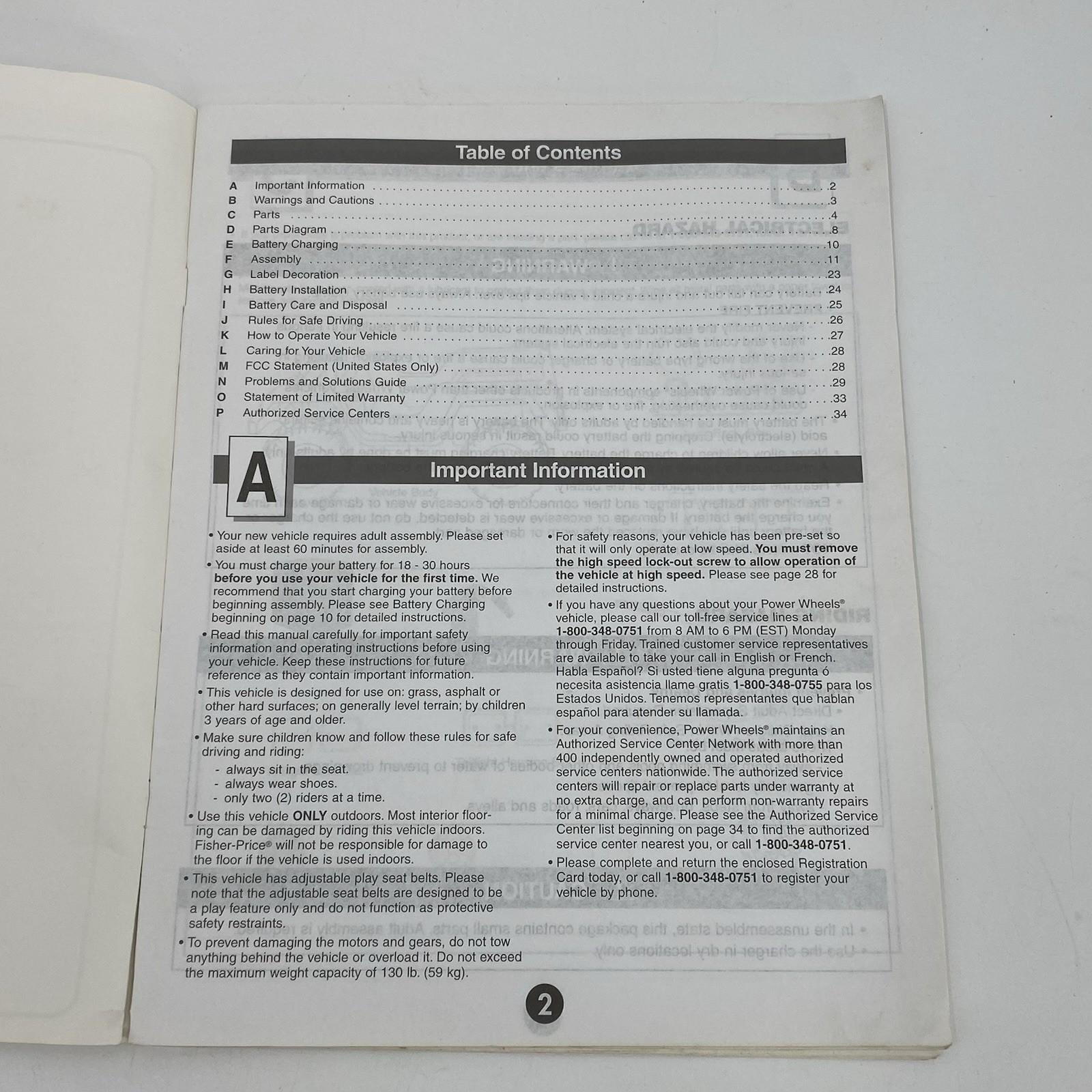 Power Wheels Barbie Jeep Beach Ranger Owners Manual Model 78478