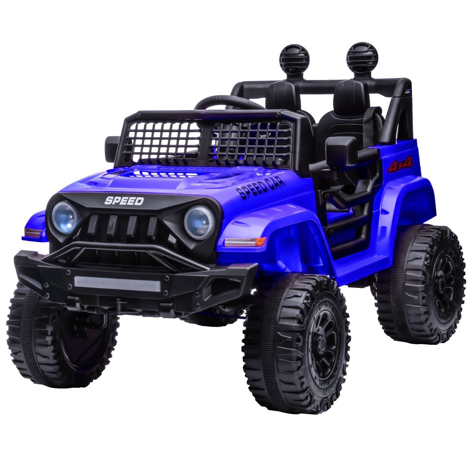 12V Blue Kids Ride on Toys Car Children Electric Truck w/ Remote Control LED MP3