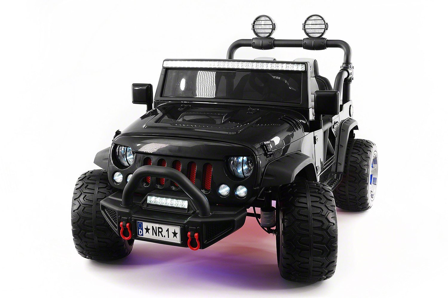 24V TWO SEATER KIDS RIDE ON TRUCK CAR JEEP 2 POWERFUL MOTORS,RUBBER TIRES,MP3+RC