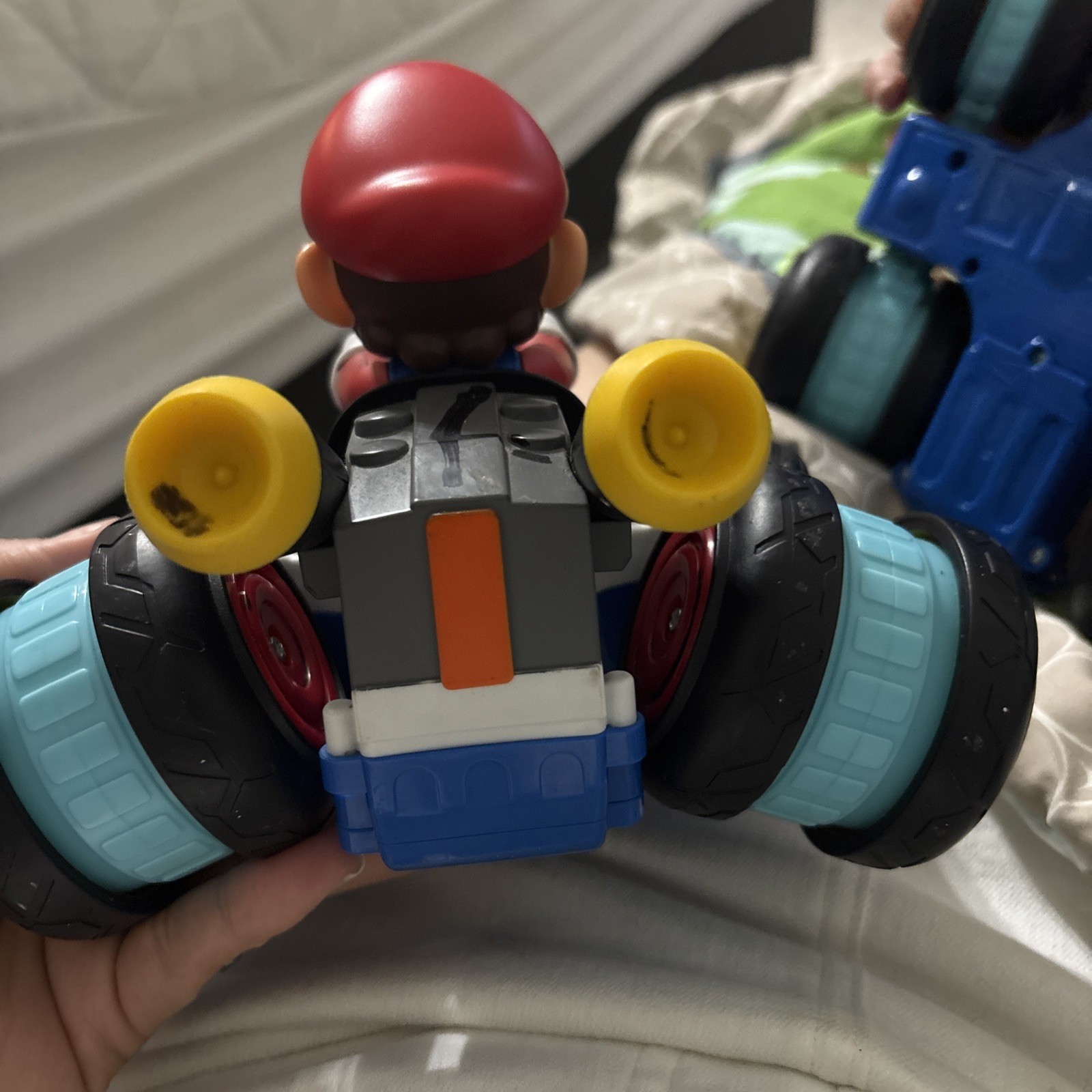 Jakks Super Mario Battery Operated Ride-On Toy Vehicle Red Blue Used