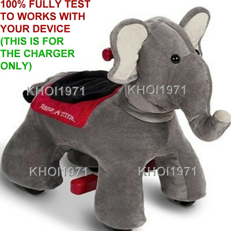 WALL charger AC adapter FOR 987 Radio Flyer PEANUT Elephant plush ride on