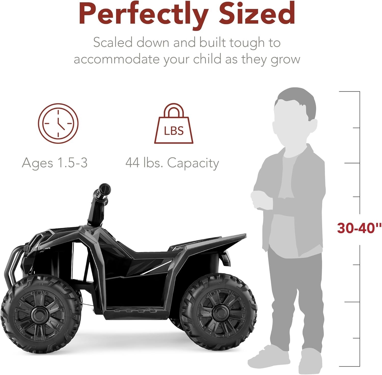 Kids Ride On Toy, 4-Wheeler Quad ATV